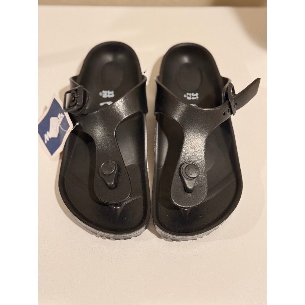 Birkenstock Gizeh Kids EVA Black Thong Sandals Size 33 L2 210 Made in Germany